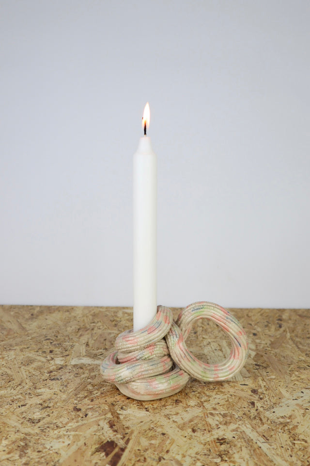 Extruded candle holder- pastel party - nr.03