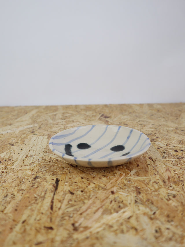Medium - You are funny trinket bowl - blue stripes
