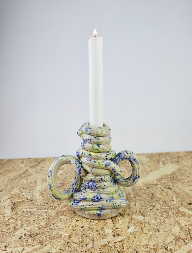 Extruded candle holder- Sun & blueberries - nr.05