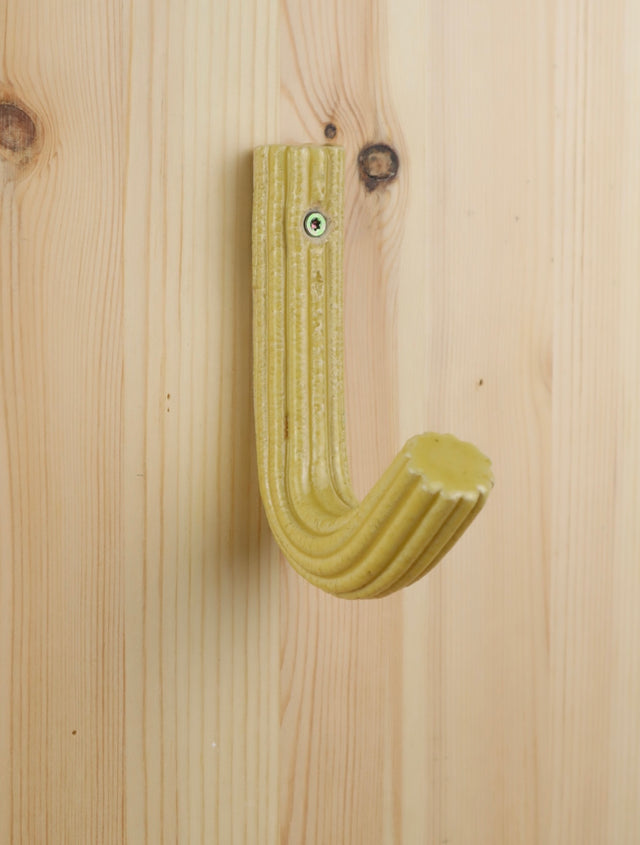 "Pale yellow pattern " Extruded hanger