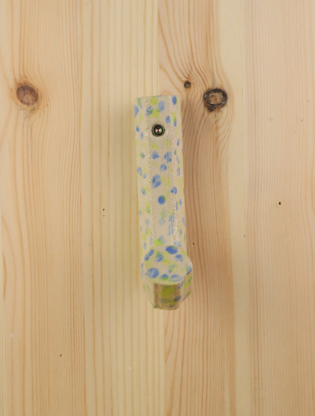 "Blue & green dots" Extruded hanger