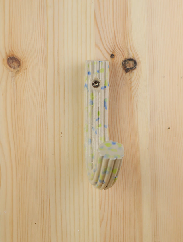 "Blue & green dots" Extruded hanger