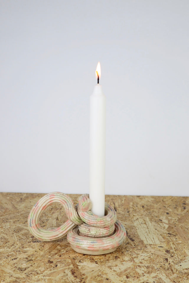 Extruded candle holder- pastel party - nr.03