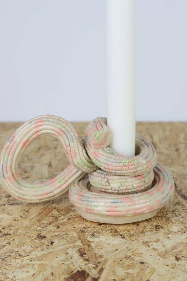 Extruded candle holder- pastel party - nr.03