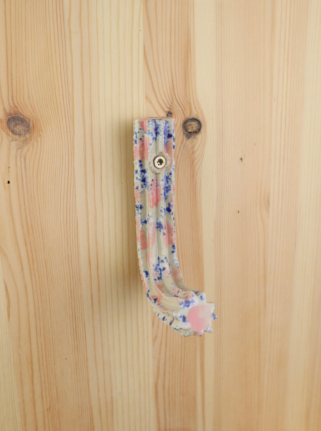 "Pink, blue and white" Extruded hanger