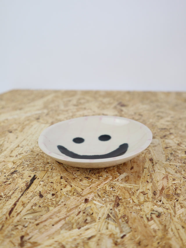 Medium - You are funny trinket bowl - faded purple grid