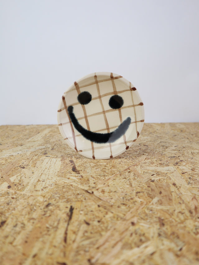 Medium - You are funny trinket bowl - brown grid
