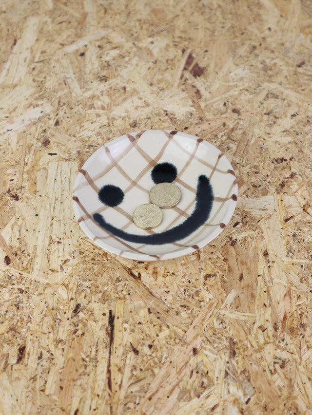 Medium - You are funny trinket bowl - brown grid