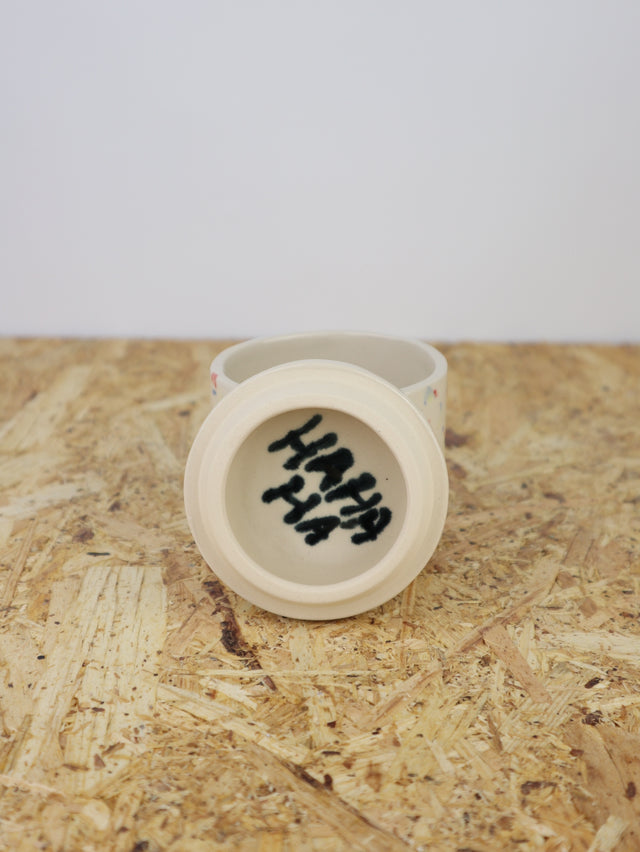You are funny trinket jar- Red blue green