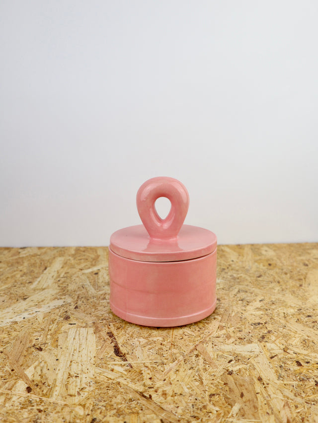 Dialog "Pink" medium jar with lid