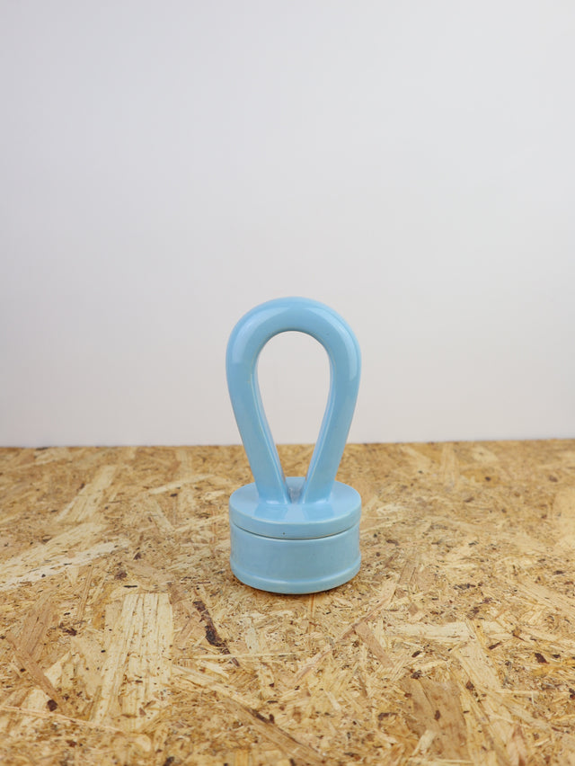 Dialog "light blue" small container with lid and tall handle