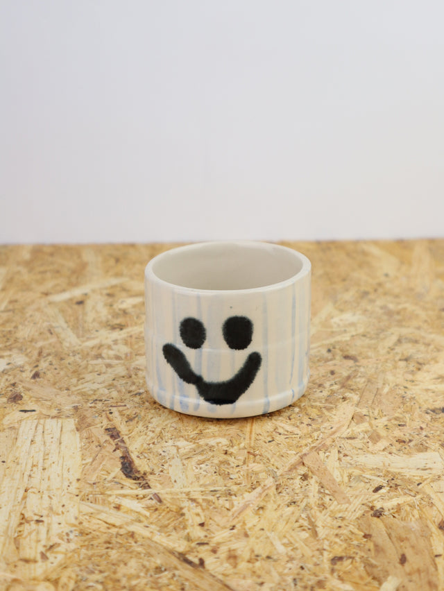 You are funny cup in blue stripes