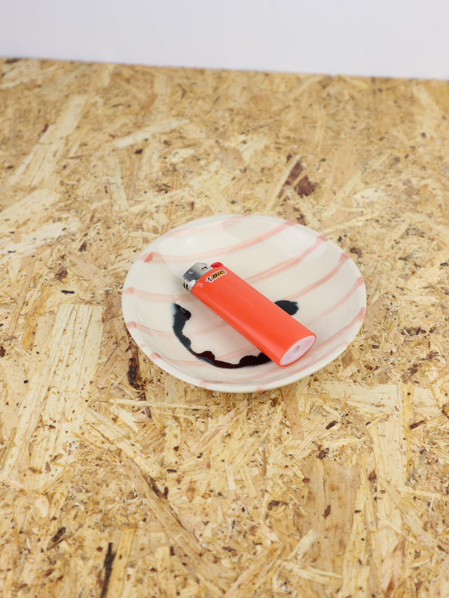 Medium - You are funny trinket bowl -pinkish stripes