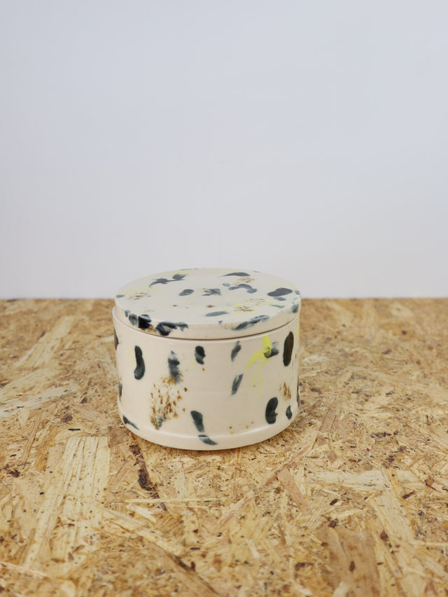 Dialog "Black,brown,yellow" medium jar with lid