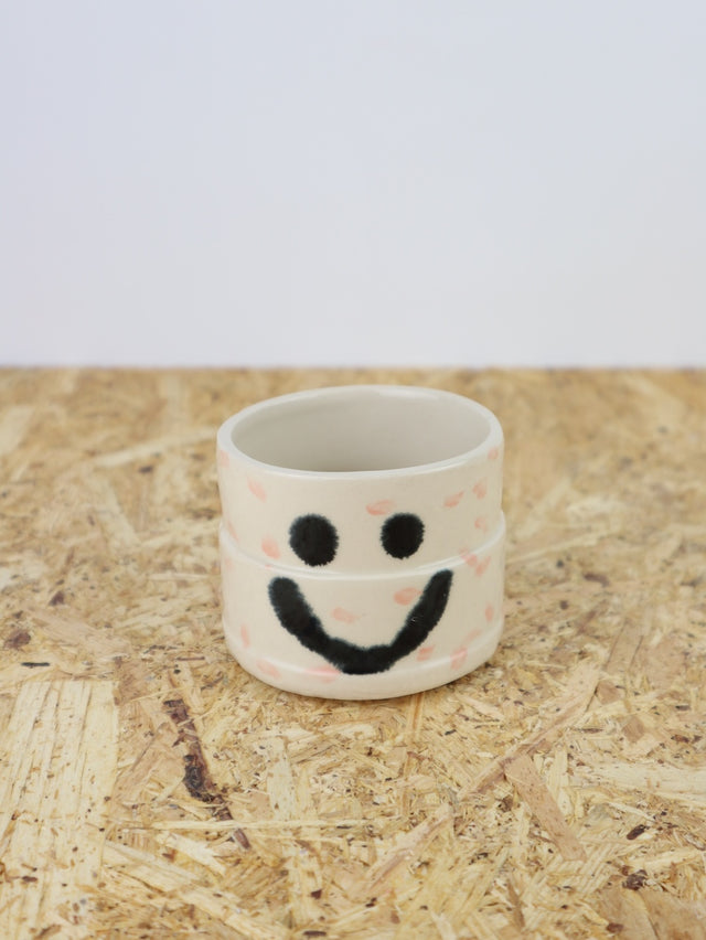 You are funny cup in pink dots