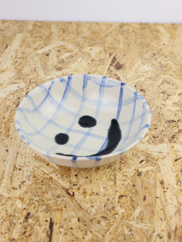 Large - You are funny trinket bowl -blue grid
