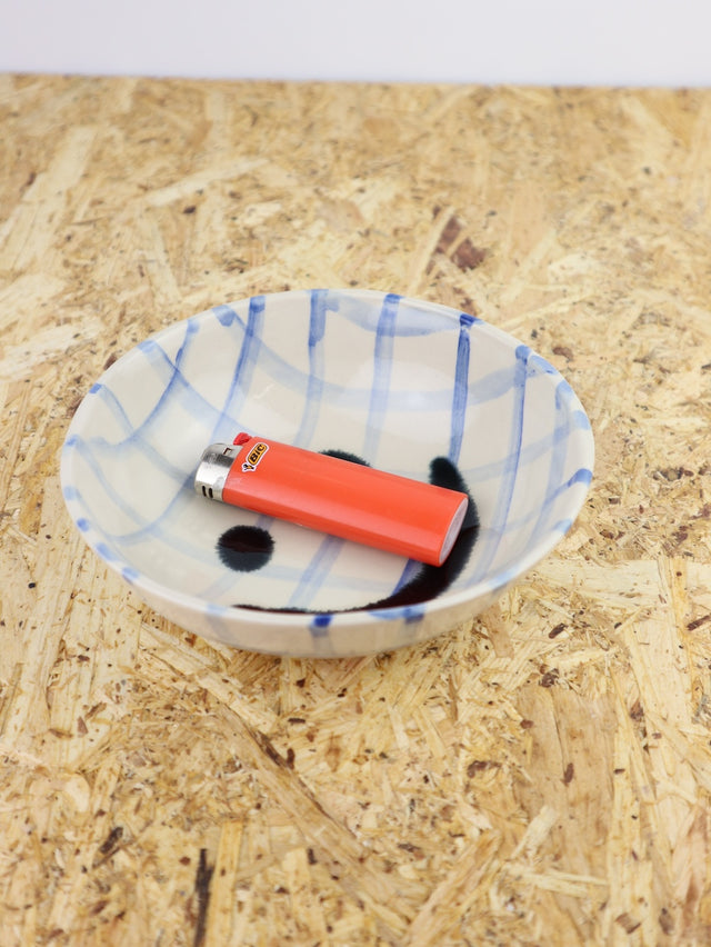 Large - You are funny trinket bowl -blue grid