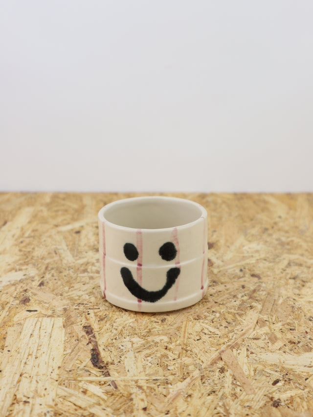 You are funny cup in maroon stripes