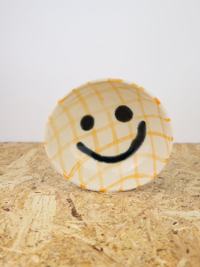 Large - You are funny trinket bowl -orange grid