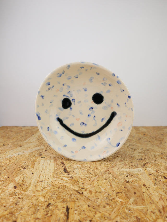 Large - You are funny trinket bowl -blue and more dots