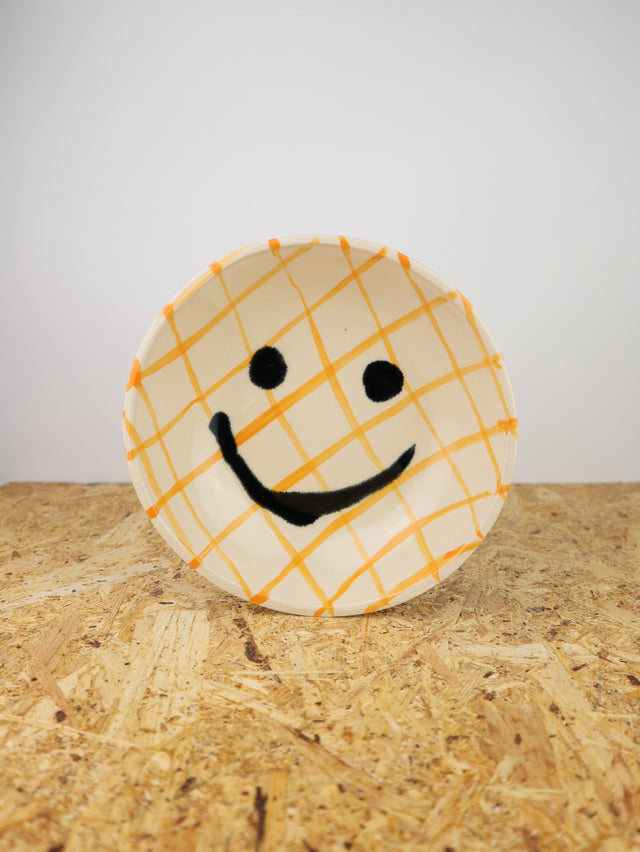 Large - You are funny trinket bowl -orange grid