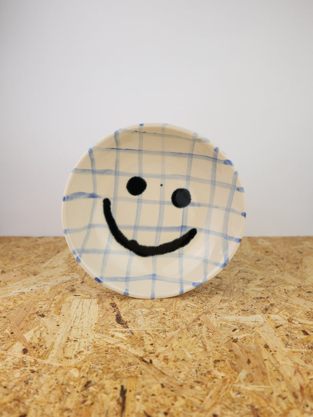 Large - You are funny trinket bowl -blue grid
