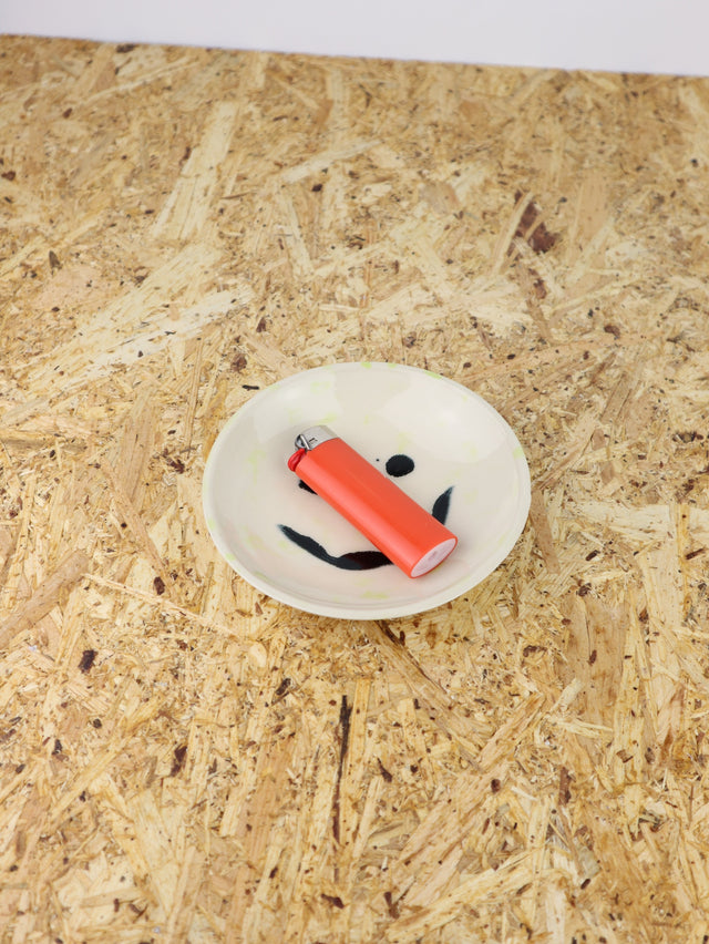 Medium - You are funny trinket bowl -green dots