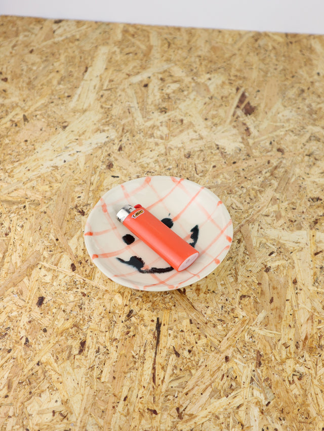 Medium - You are funny trinket bowl -red grid