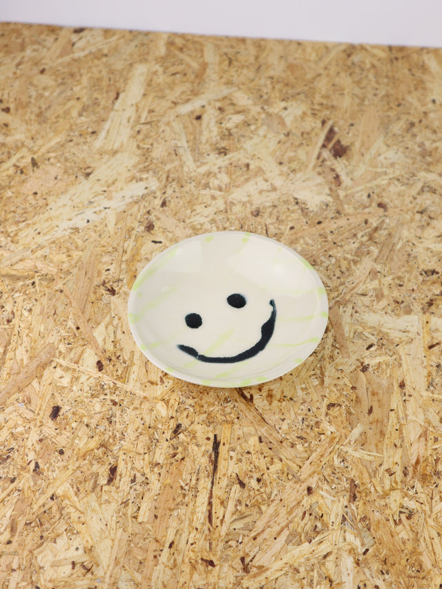 Medium - You are funny trinket bowl -green grid