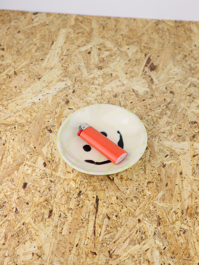 Medium - You are funny trinket bowl -green grid