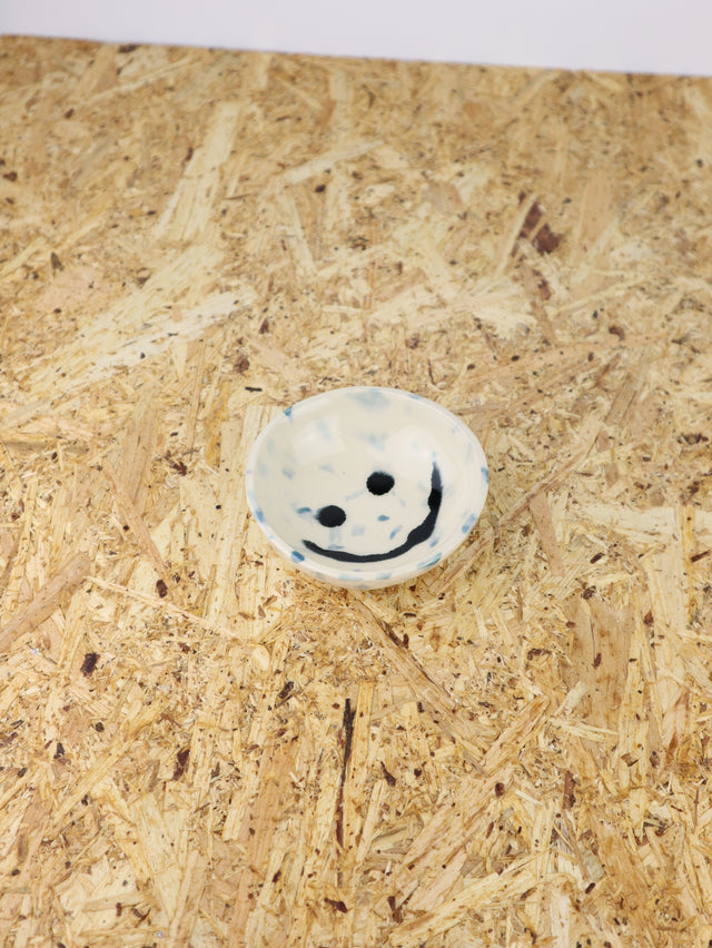 Small - You are funny trinket bowl - blue dots