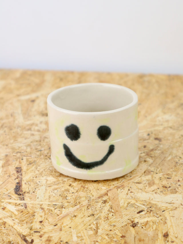 You are funny cup in light green strokes