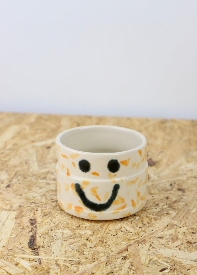You are funny cup in Orange dots