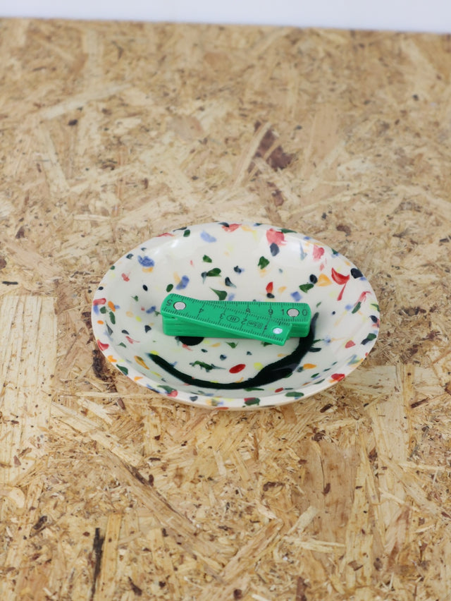 Medium - You are funny trinket bowl -in clown dots