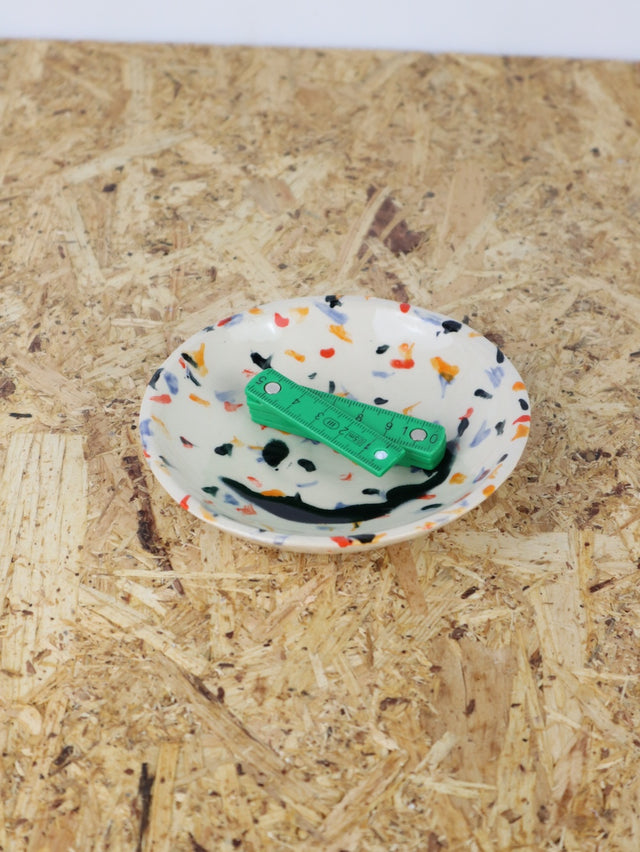 Medium - You are funny trinket bowl -in clown dots