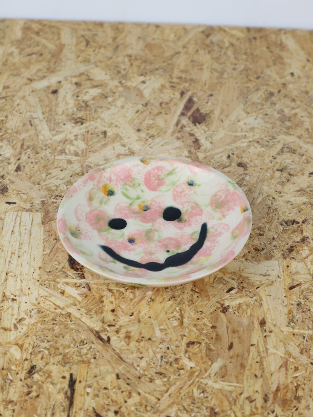 Medium - You are funny trinket bowl -in pink and green pattern