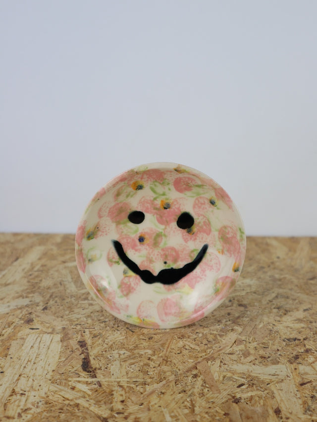 Medium - You are funny trinket bowl -in pink and green pattern