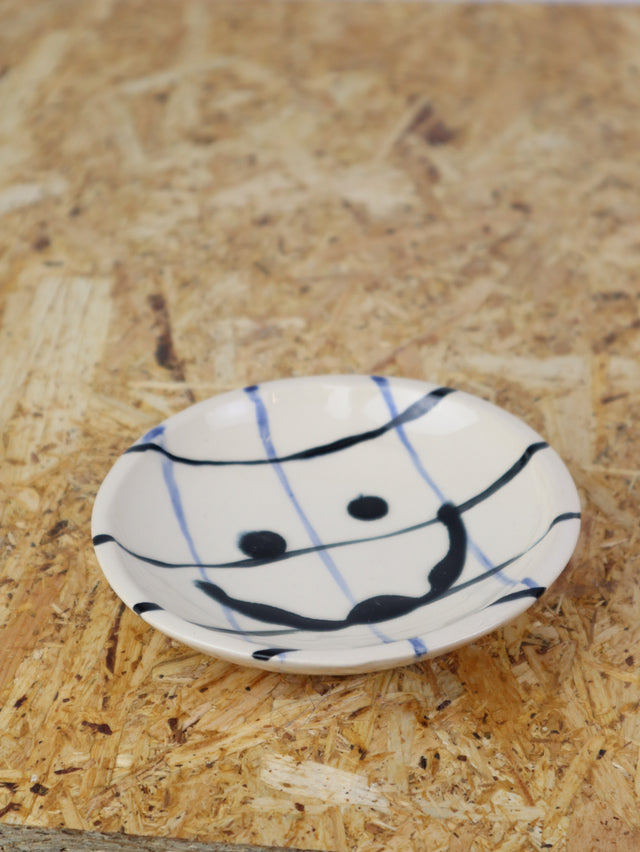 Medium - You are funny trinket bowl -in blue grid