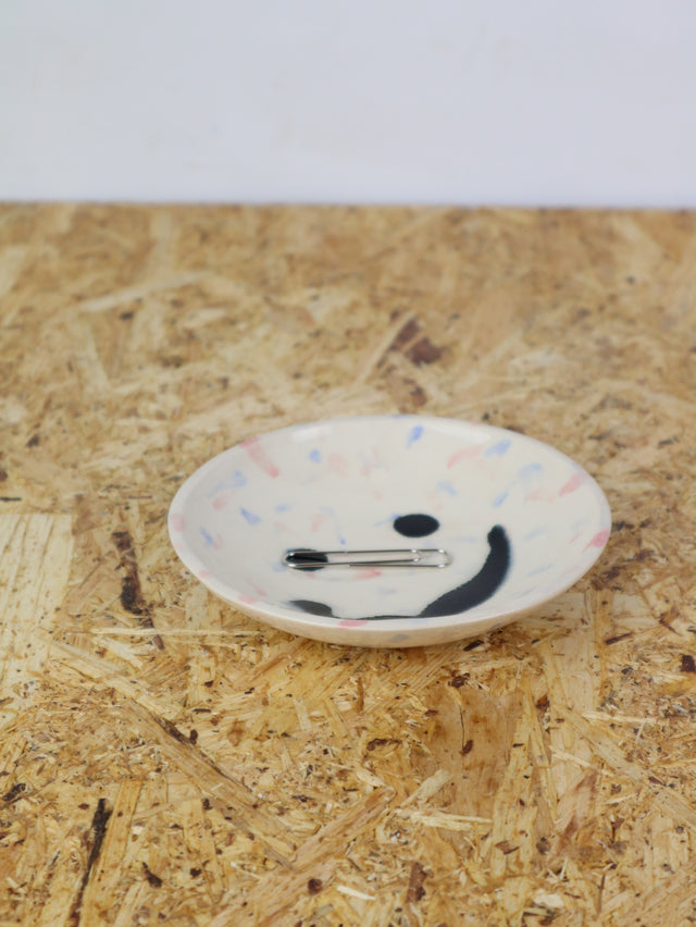 Medium - You are funny trinket bowl -in pink and blue dots