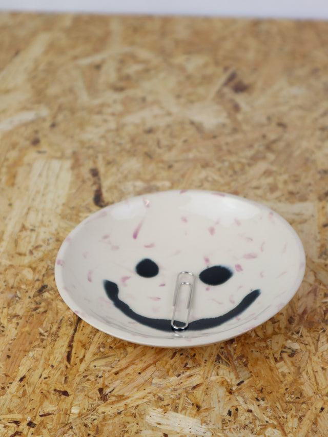 Medium - You are funny trinket bowl -in purple-ish dots