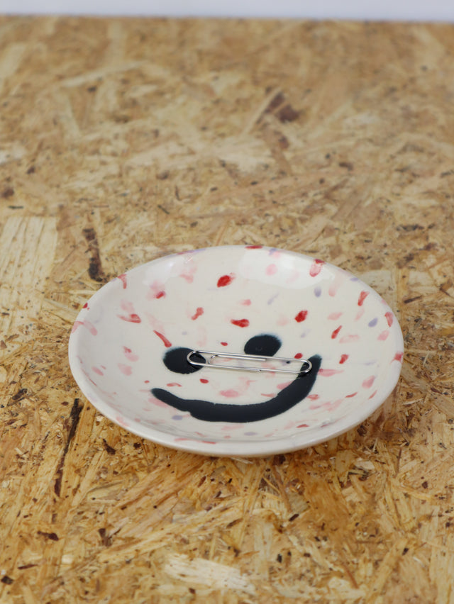 Medium - You are funny trinket bowl -in red pink and a bit of blue