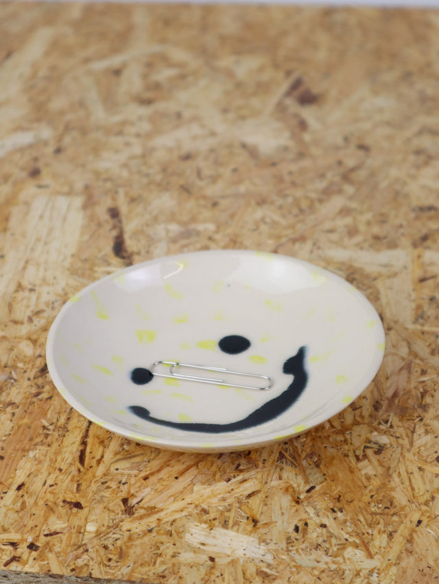 Medium - You are funny trinket bowl -in yellow dots