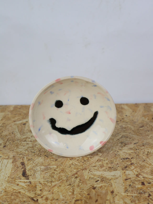 Medium - You are funny trinket bowl -in pink and blue dots