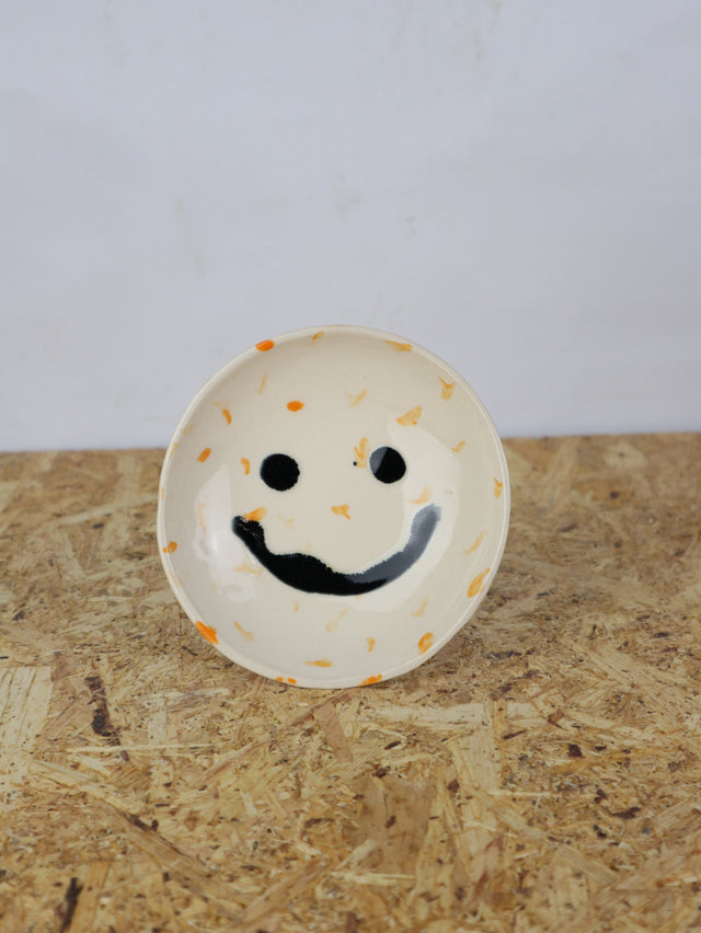 Medium - You are funny trinket bowl -in orange dots