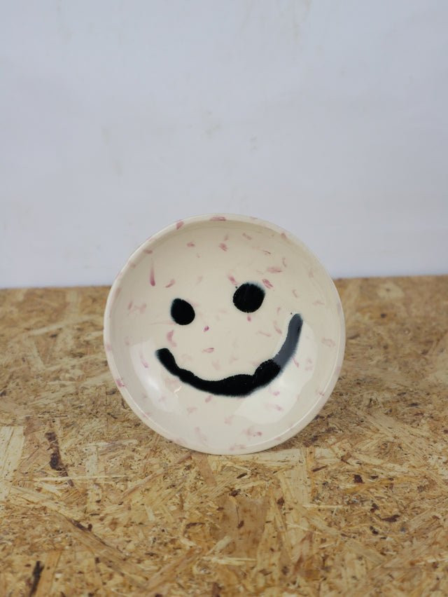 Medium - You are funny trinket bowl -in purple-ish dots