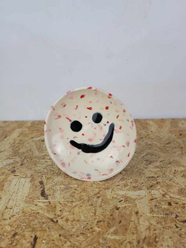 Medium - You are funny trinket bowl -in red pink and a bit of blue