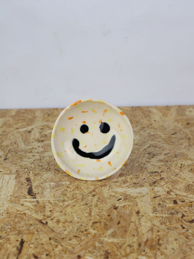 Small- You are funny trinket bowl -orange & yellow dots