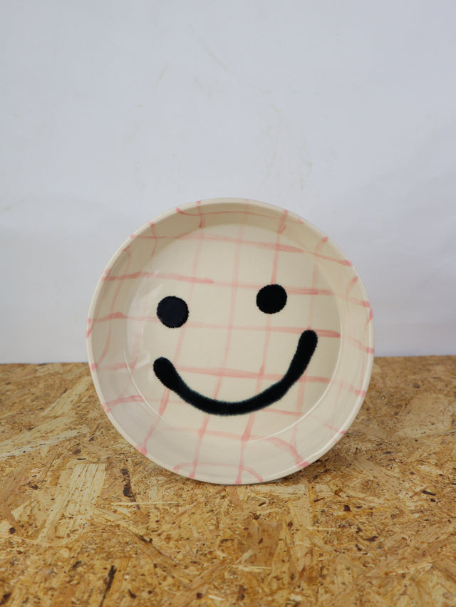 XX Large-You are funny trinket bowl-Pink grid