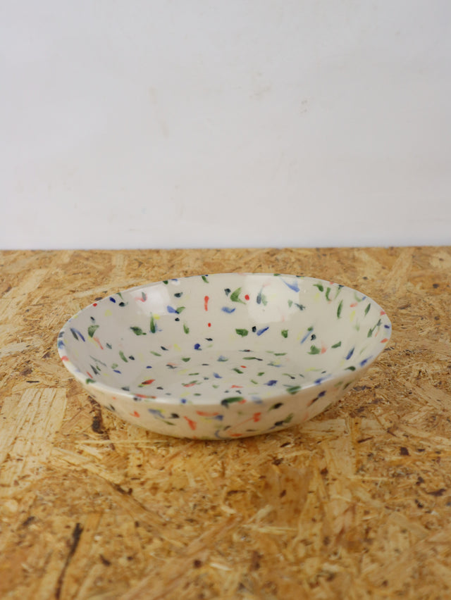 X Large-Not funny trinket bowl-multi dots