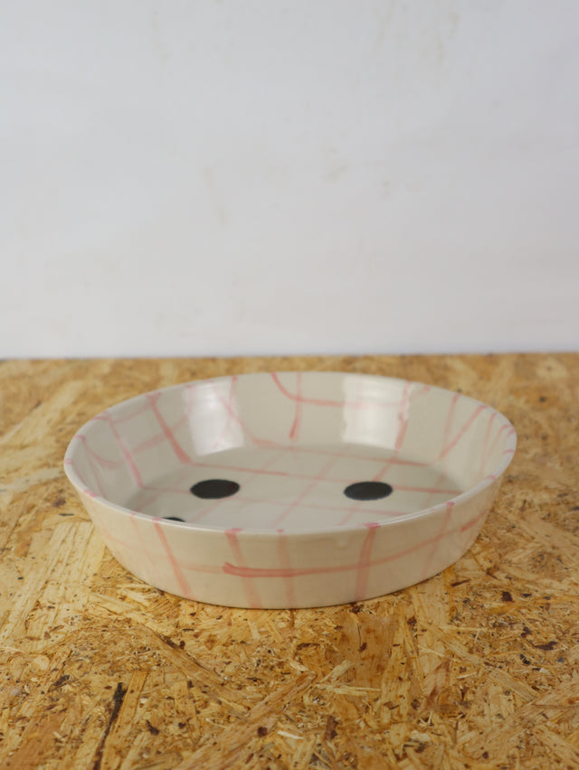 XX Large-You are funny trinket bowl-Pink grid